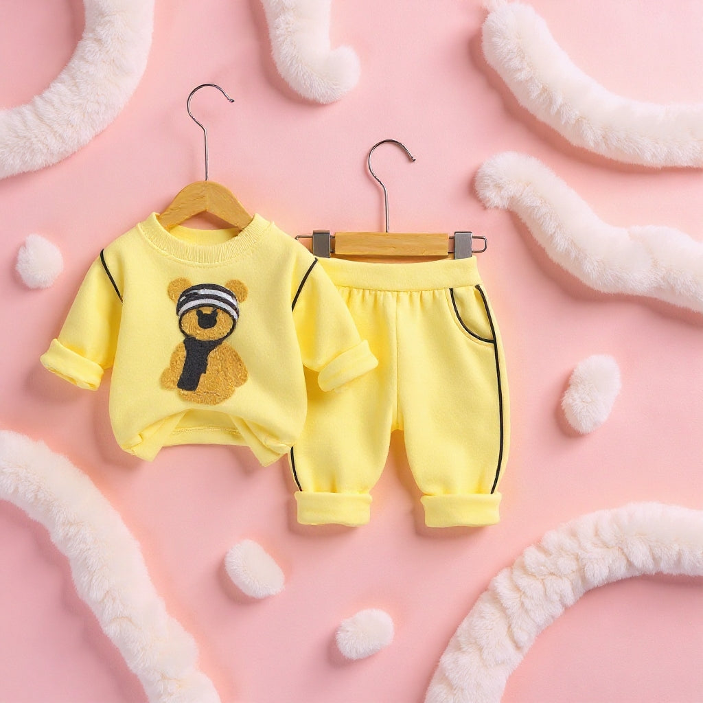Soft Cotton 2-Piece Suit for Toddlers - Comfortable Top & Bottom Set 👶💖