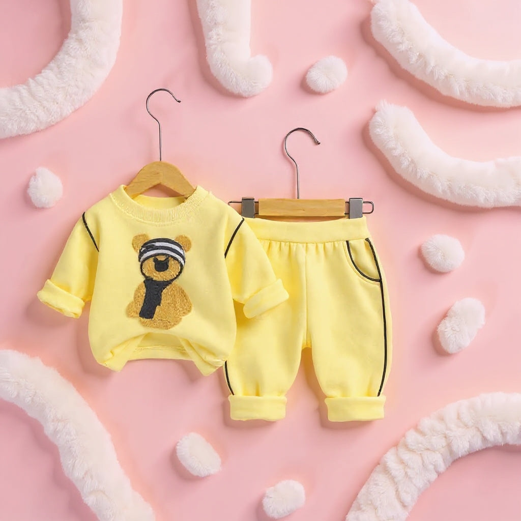 Soft Cotton 2-Piece Suit for Toddlers - Comfortable Top & Bottom Set 👶💖