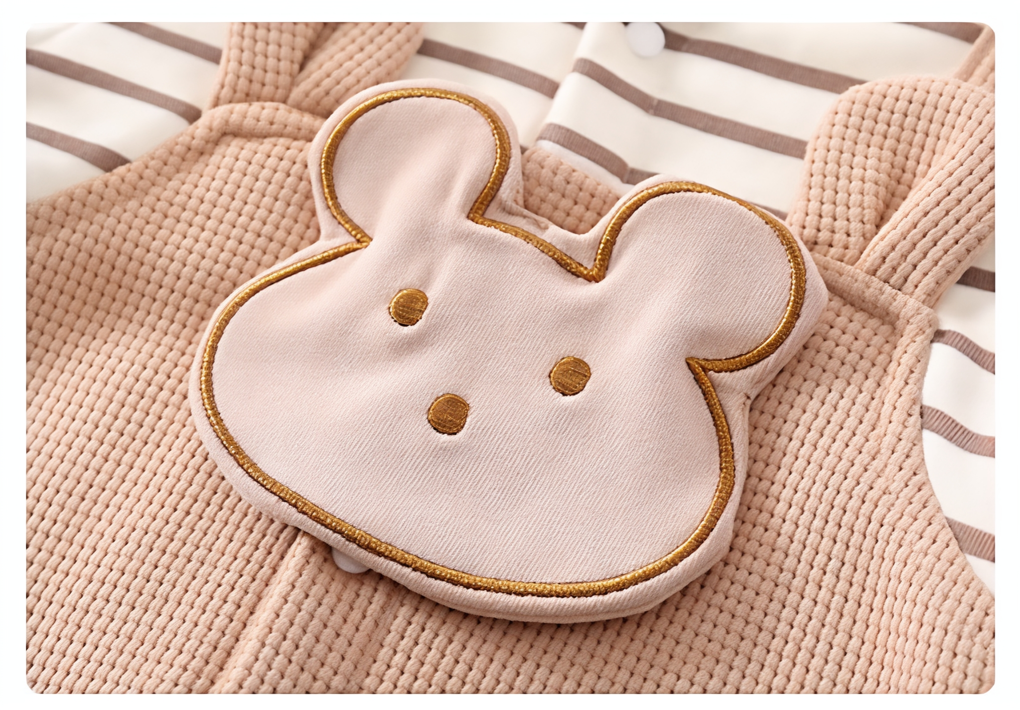 Cute Bear Baby Romper Set – Summer Lightweight Outfit 🧸☀️