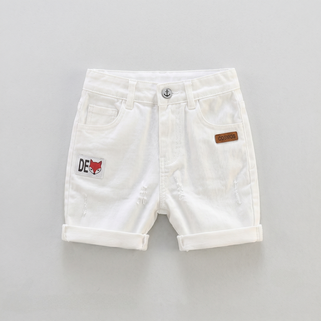 Baby Boys Formal Summer Outfit Set with Bow Tie & Shorts – Available in White, Black & Sky Blue