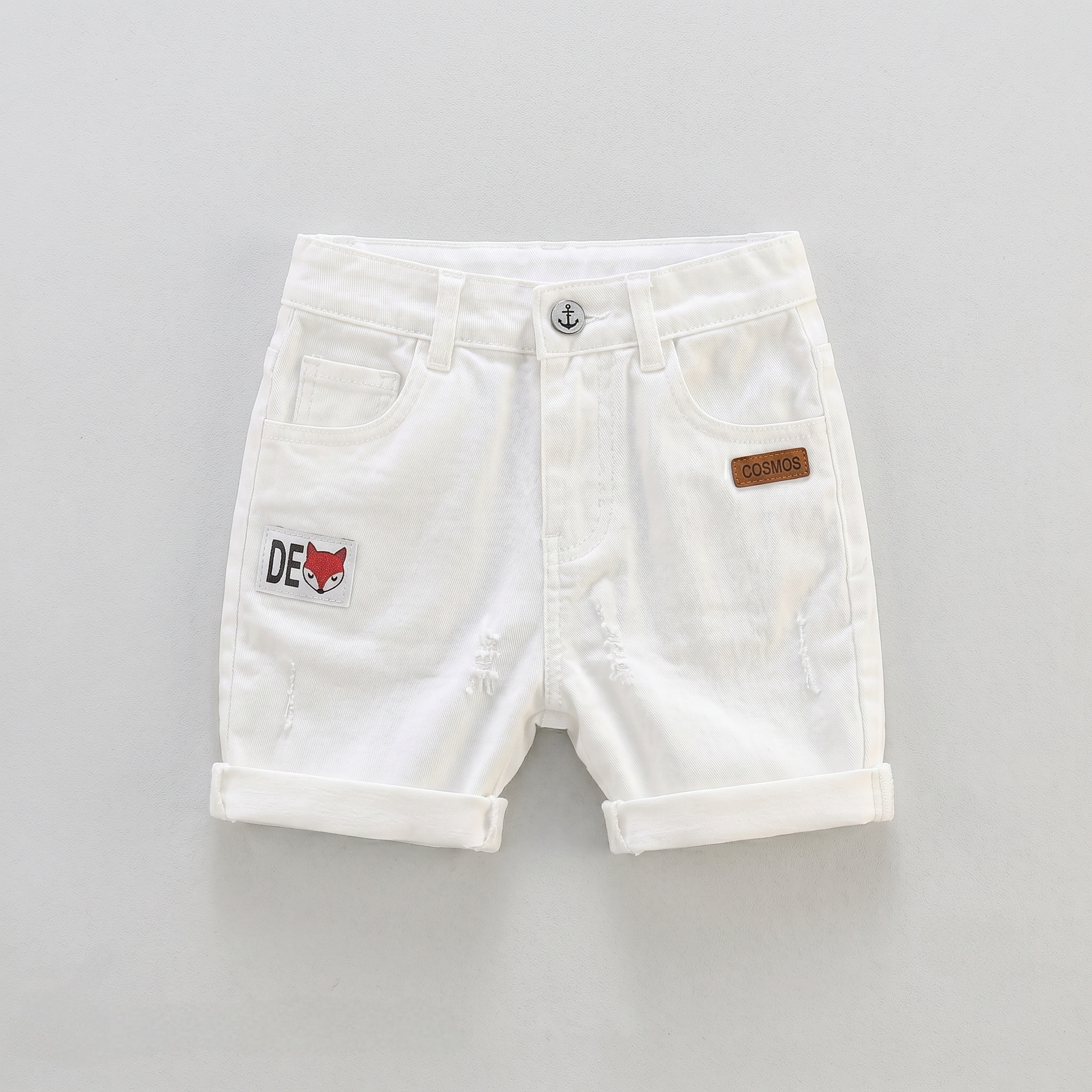 Baby Boys Formal Summer Outfit Set with Bow Tie & Shorts – Available in White, Black & Sky Blue