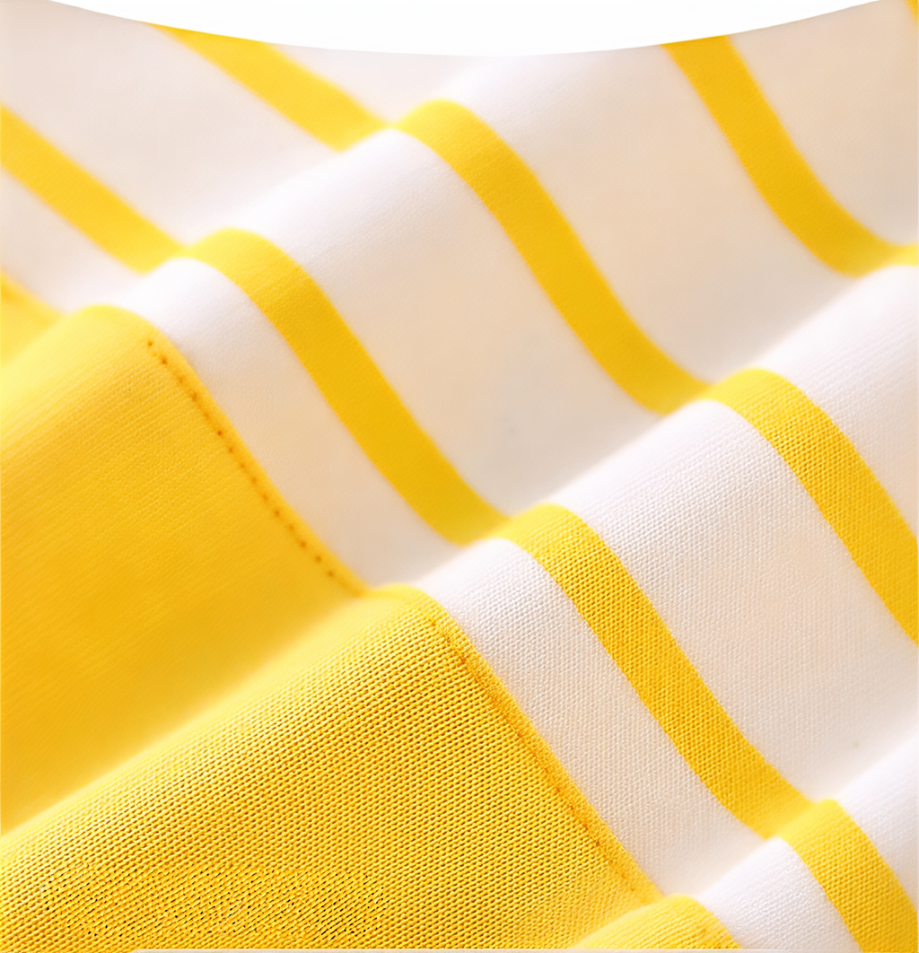 Baby Yellow Bear Print Romper with Bucket Hat – Lightweight Summer Cotton Jumpsuit for Boys & Girls