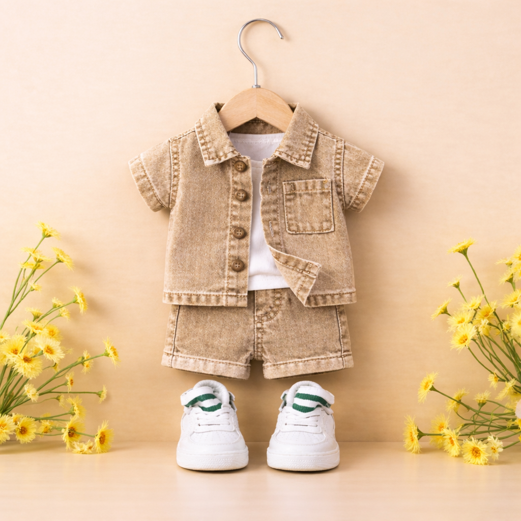 Baby Boys and girls Denim Outfit Set