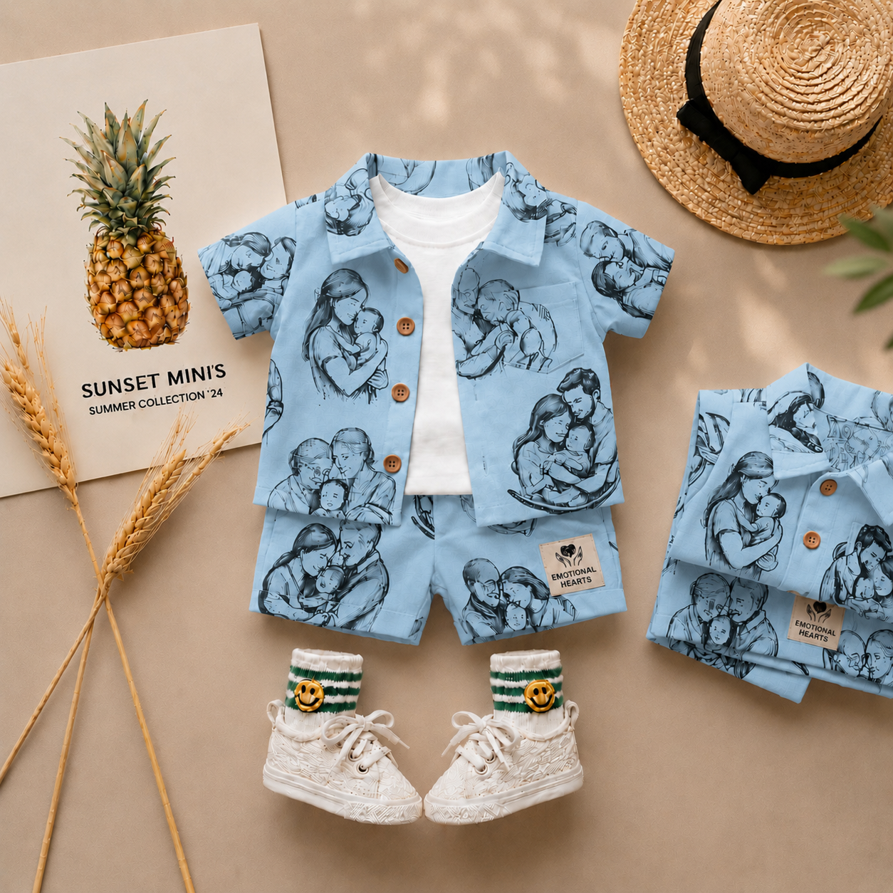Baby Summer Co-ord Set | Soft Cotton Printed Outfit