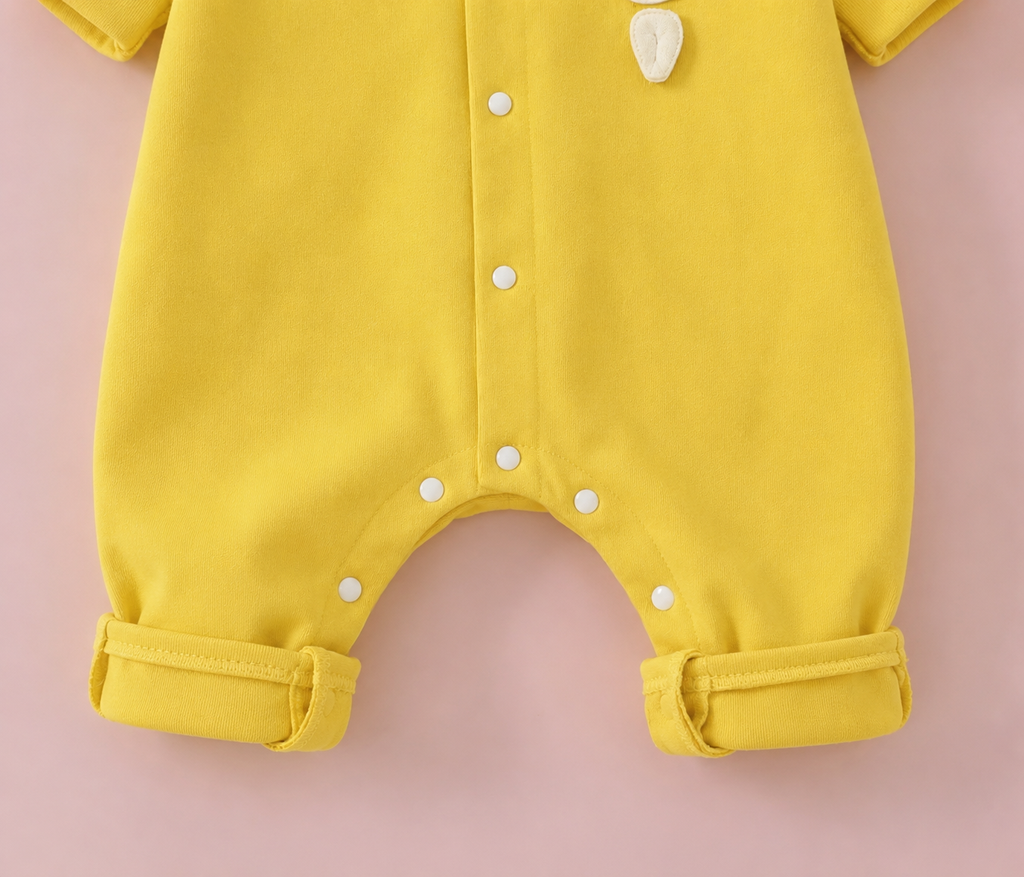 Cute Baby Romper Jumpsuit Set for Boys & Girls | Soft Cotton Half Sleeve Newborn Dress with Bear Design | Comfortable Summer Wear for 0-12 Months Babies