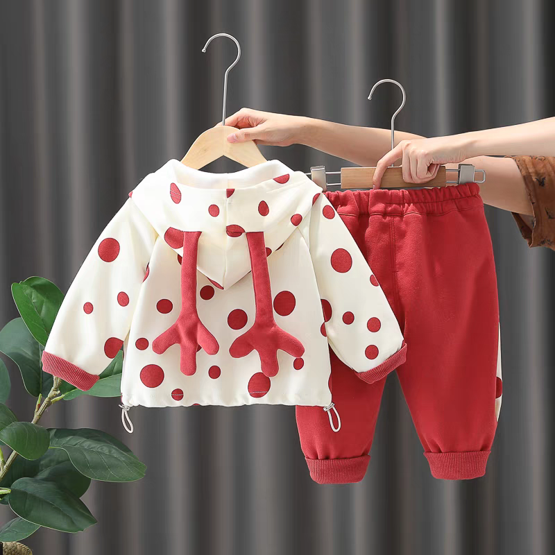 🧸 Kids' 3-Piece Teddy Bear Outfit Set - Cute & Cozy Style!