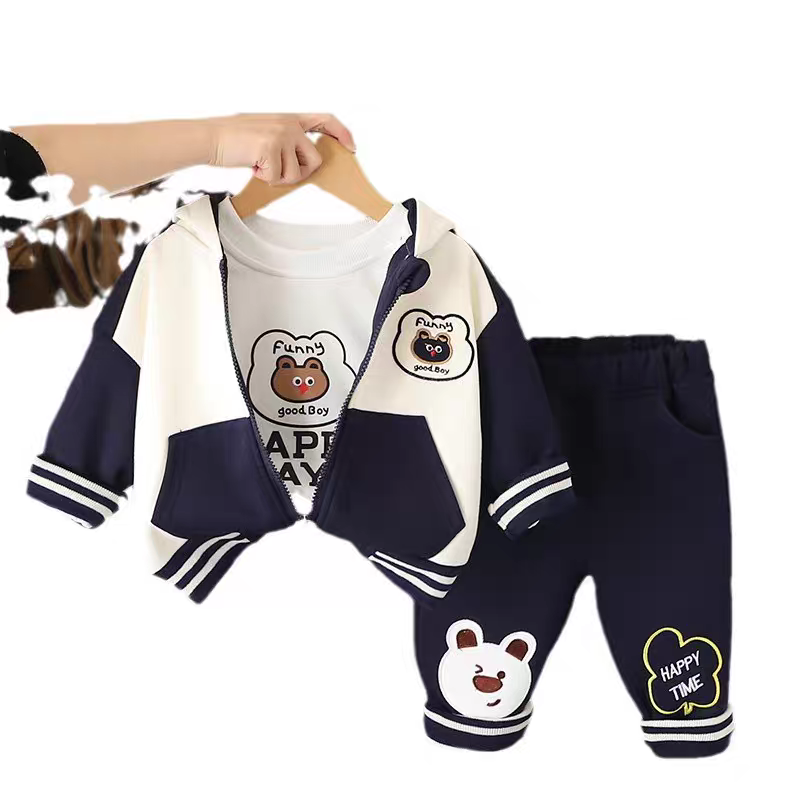 Adorable Bear Hooded Jacket or Zip-Up and Matching Comfortable Pants