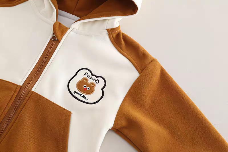 Adorable Bear Hooded Jacket or Zip-Up and Matching Comfortable Pants