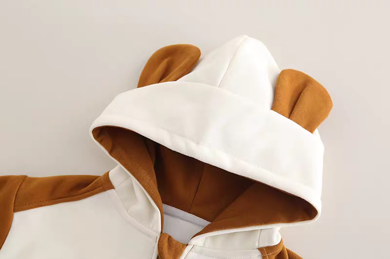 Adorable Bear Hooded Jacket or Zip-Up and Matching Comfortable Pants