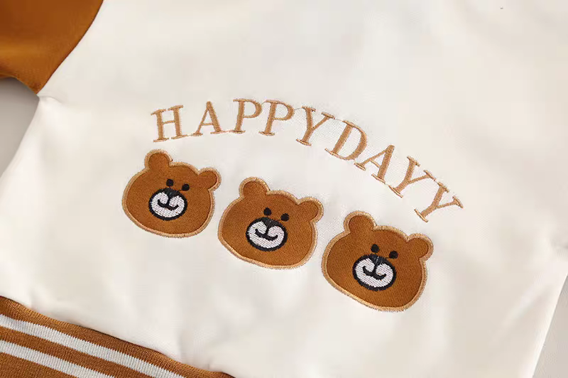 Adorable Bear Hooded Jacket or Zip-Up and Matching Comfortable Pants