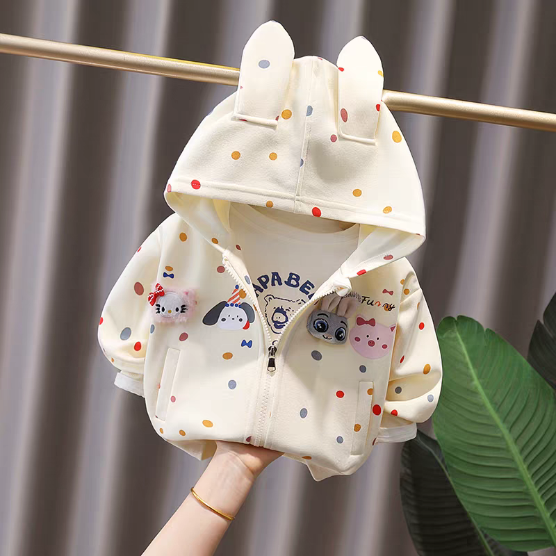 Fun Animal Patch Hooded Jackets for Kids - Cute Outerwear