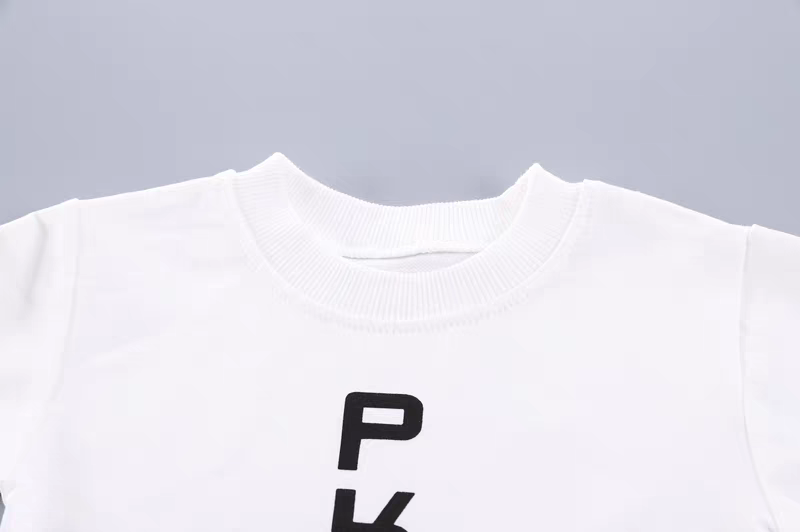 : Kids' Modern Sporty Tracksuit Set | Stylish Black & White Ensemble