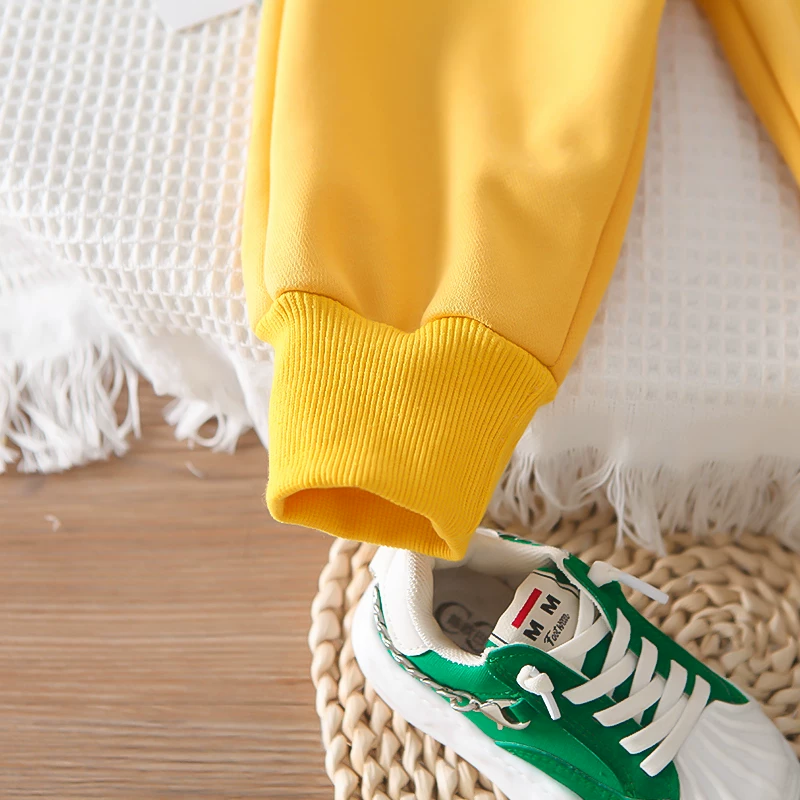 🐻 Fun Cartoon Face Kids Co-ord Set – Soft Sweatshirt & Jogger Pants