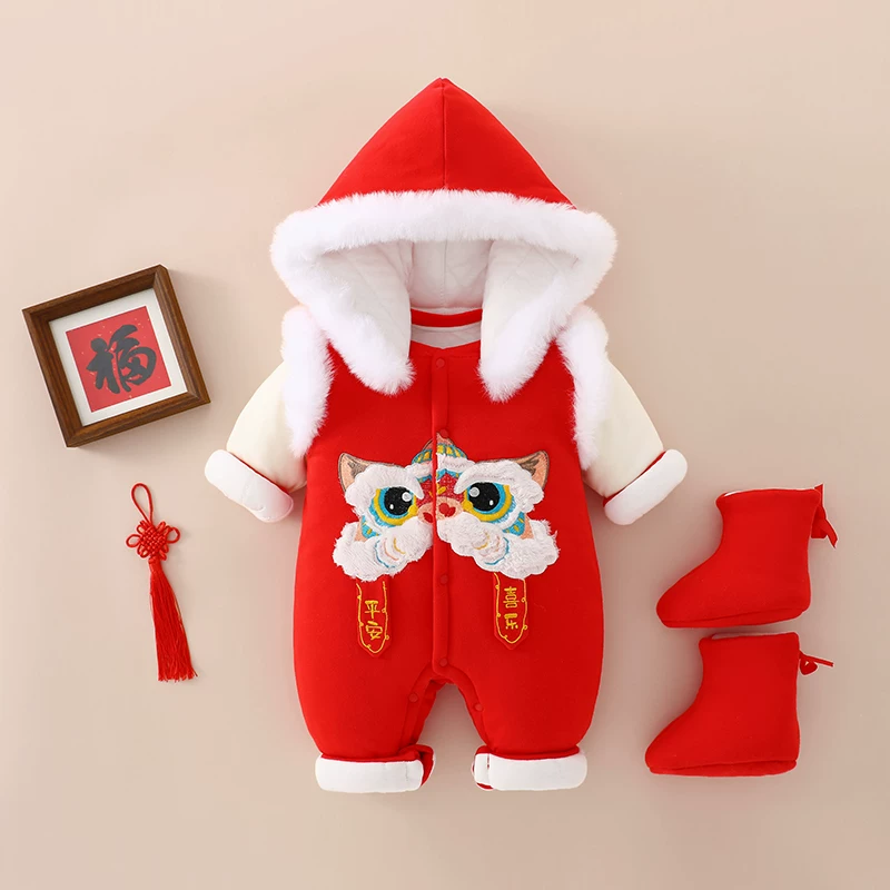 Newborn Baby New Jumpsuit with Hat and Boots