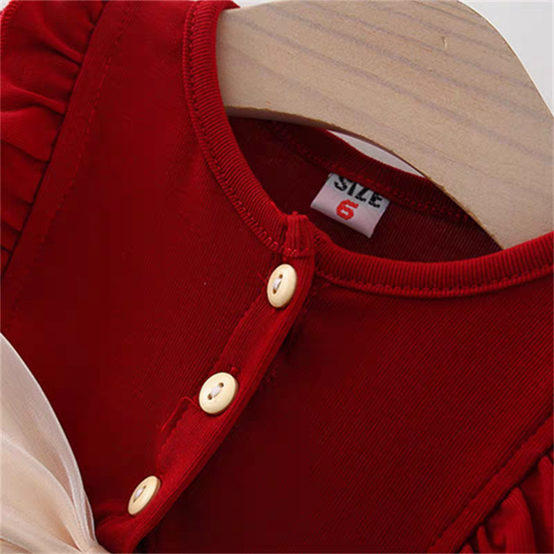 🍓 Cute Bunny Strawberry Baby Girl Party Dress 🎀