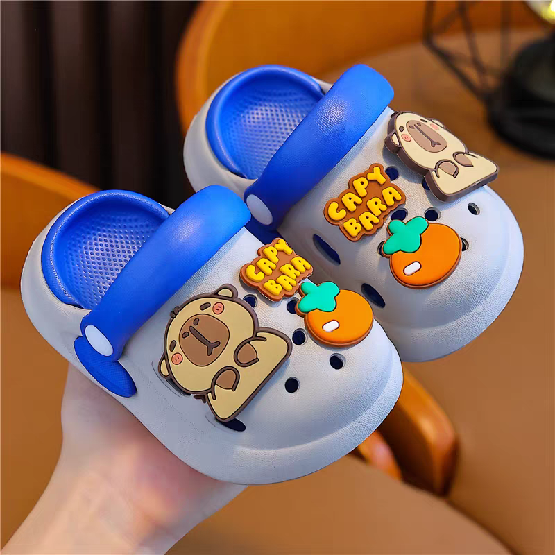 Cute Capybara Kids Clogs 🐻🧡 | Ultra Soft Cartoon Comfort Sandals | Lightweight Anti-Slip Baby Shoes (Multi-Color Collection)
