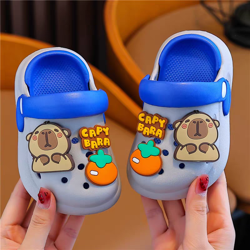 Cute Capybara Kids Clogs 🐻🧡 | Ultra Soft Cartoon Comfort Sandals | Lightweight Anti-Slip Baby Shoes (Multi-Color Collection)
