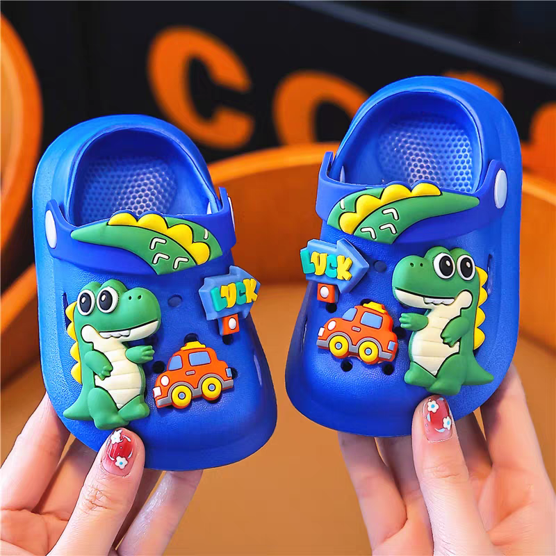 Cute Dinosaur Kids Clogs | Soft & Lightweight Baby Cartoon Sandals