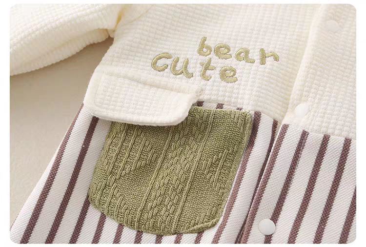 Cute Bear Baby Romper | All-Season Soft Cotton Outfit for Baby Boys & Girls