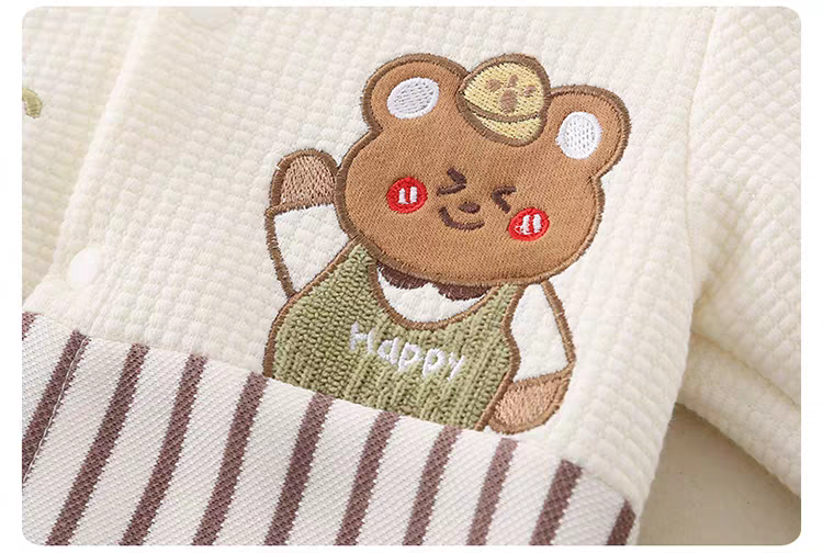 Cute Bear Baby Romper | All-Season Soft Cotton Outfit for Baby Boys & Girls