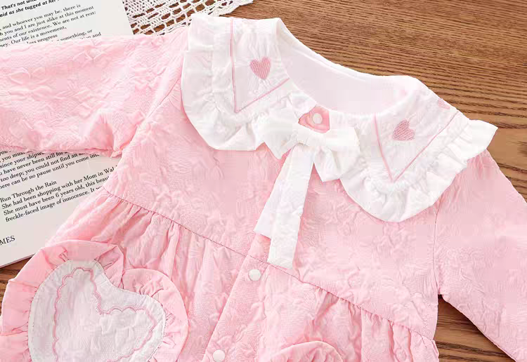 Cute Heart Baby Romper Set – Summer Soft Cotton Outfit 💖🌸